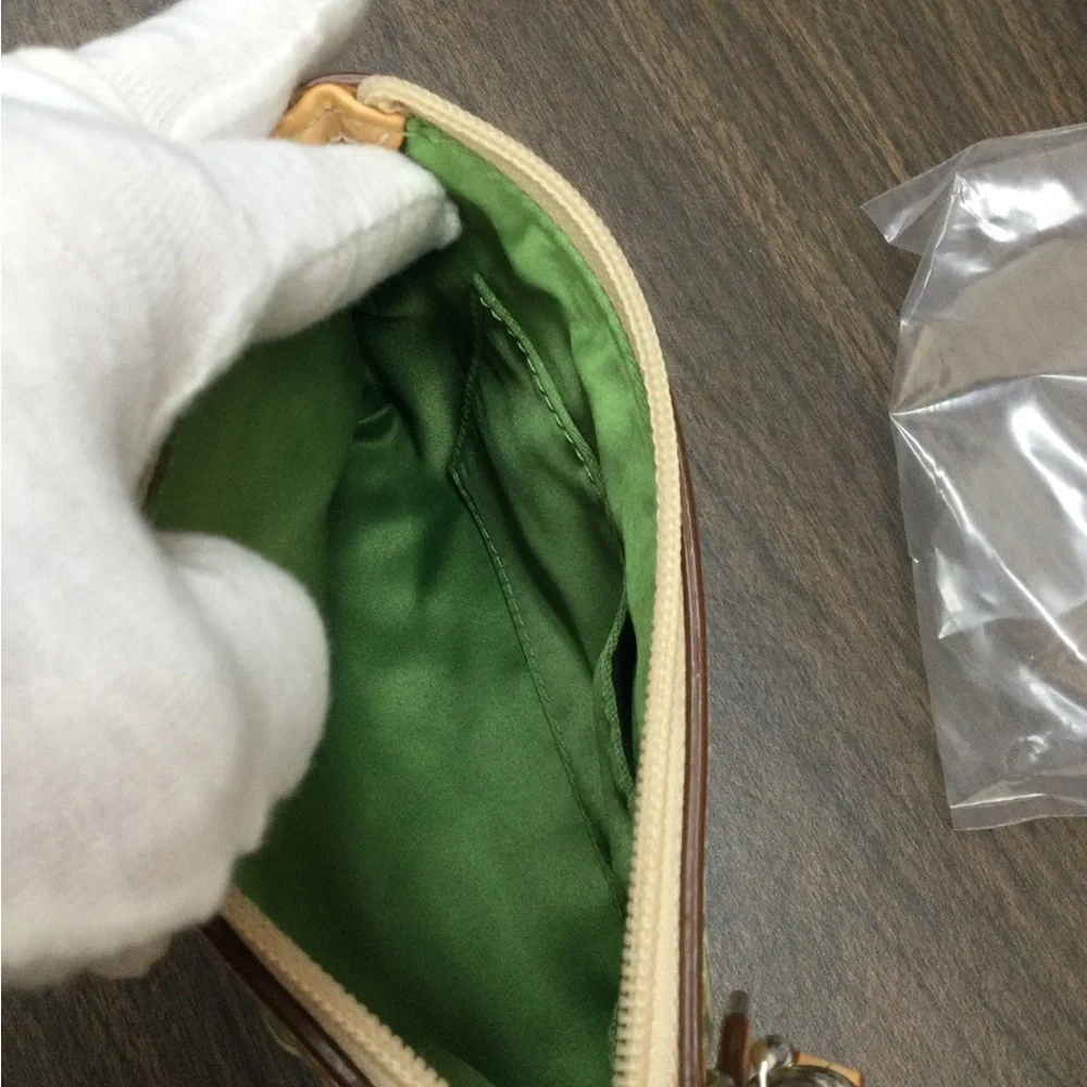 NWOT COACH Green Signature Pattern Wristlet